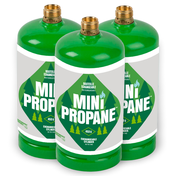 Exchange of three MINI PROPANE cylinders (453 g)